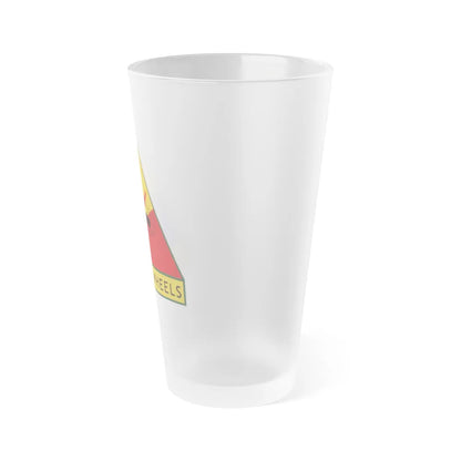 2nd Armored Division (U.S. Army) Frosted Pint Glass 16oz-Go Mug Yourself