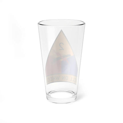 2nd Armored Division (U.S. Army) Pint Glass 16oz-Go Mug Yourself