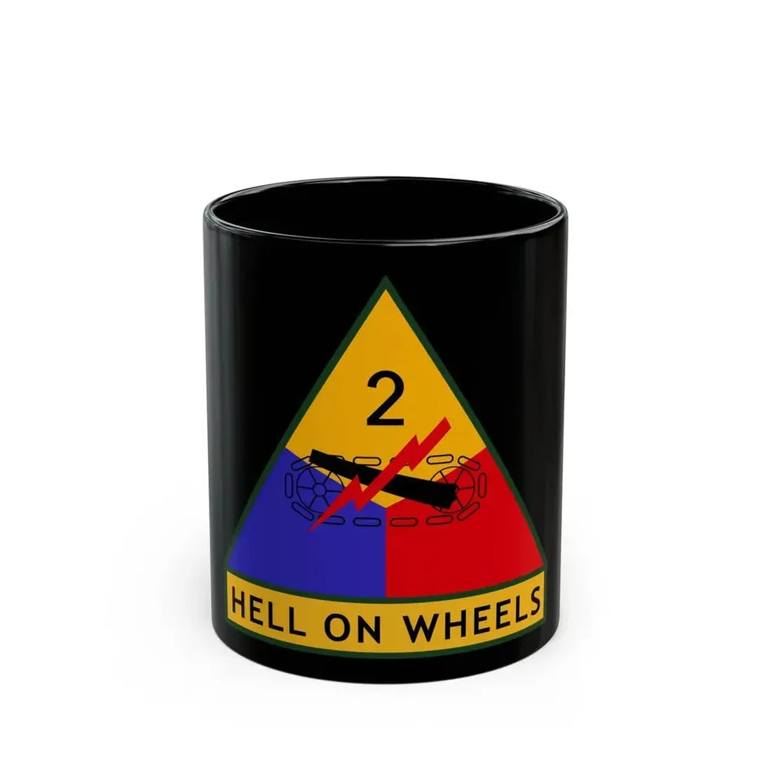 2nd Armored Division (U.S. Army) Black Coffee Mug 11oz - Go Mug Yourself