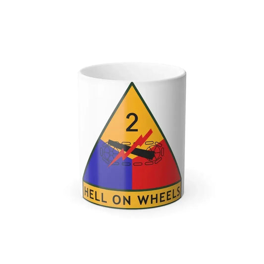 2nd Armored Division (U.S. Army) Color Changing Coffee Mug 11oz - Go Mug Yourself