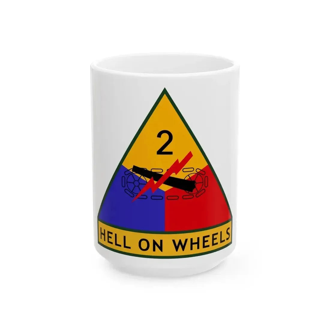 2nd Armored Division (U.S. Army) White Coffee Mug 15oz - Go Mug Yourself