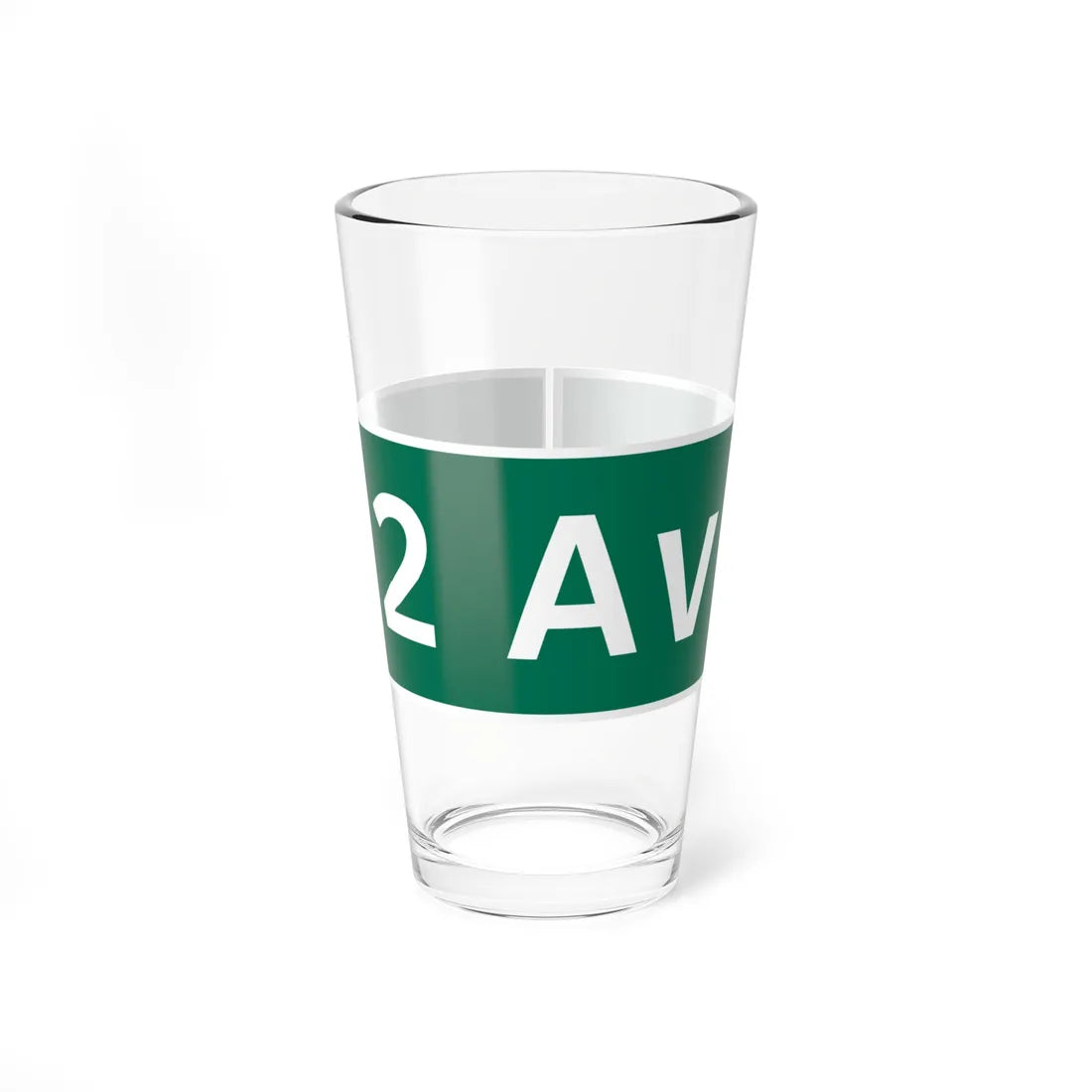 2nd Avenue roadsign (New York) (Road Sign) Pint Glass 16oz 16oz - Go Mug Yourself