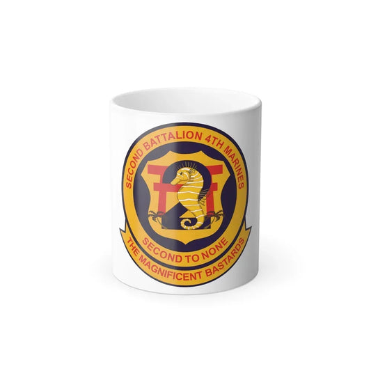 2nd Bat 4th Marines (USMC) Color Changing Coffee Mug 11oz - Go Mug Yourself