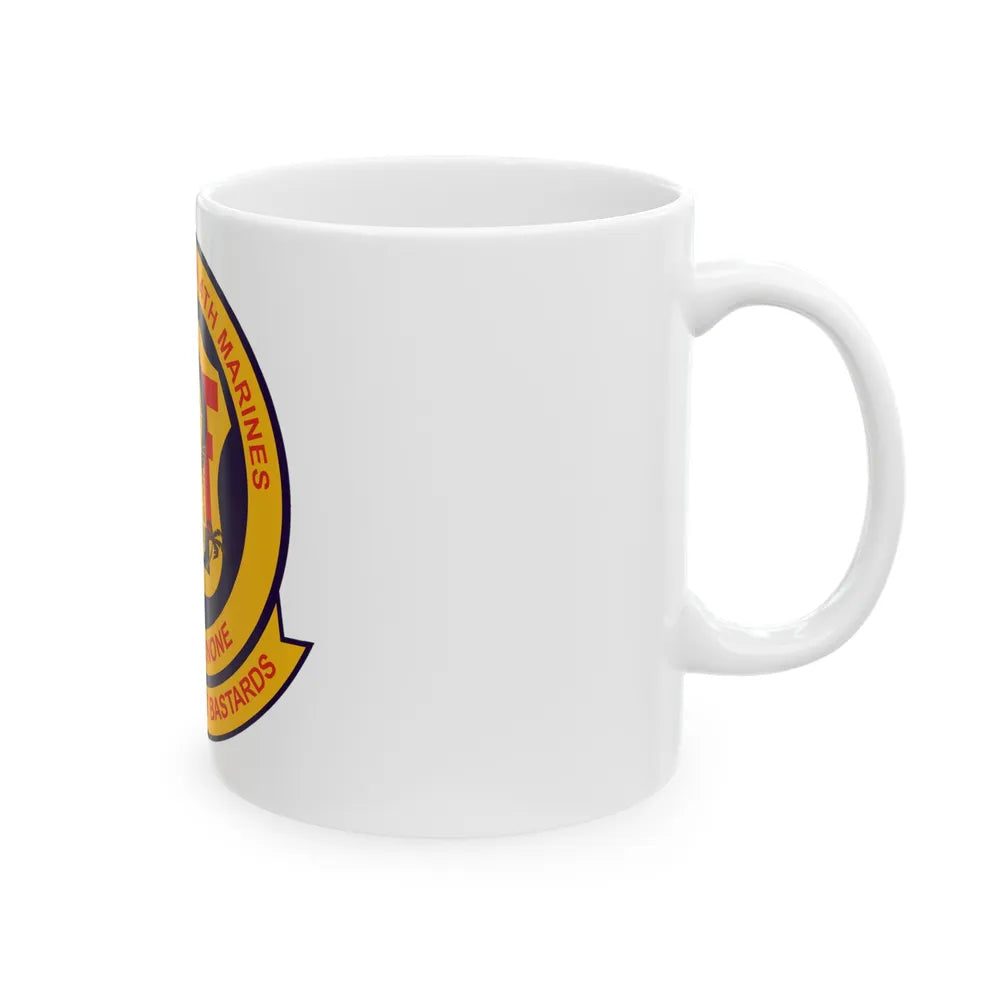 2nd Bat 4th Marines (USMC) White Coffee Mug-Go Mug Yourself