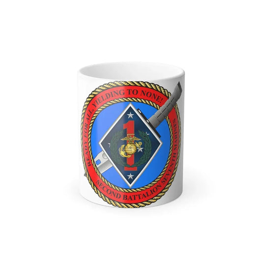 2nd Bat 7th Marines (USMC) Color Changing Coffee Mug 11oz - Go Mug Yourself