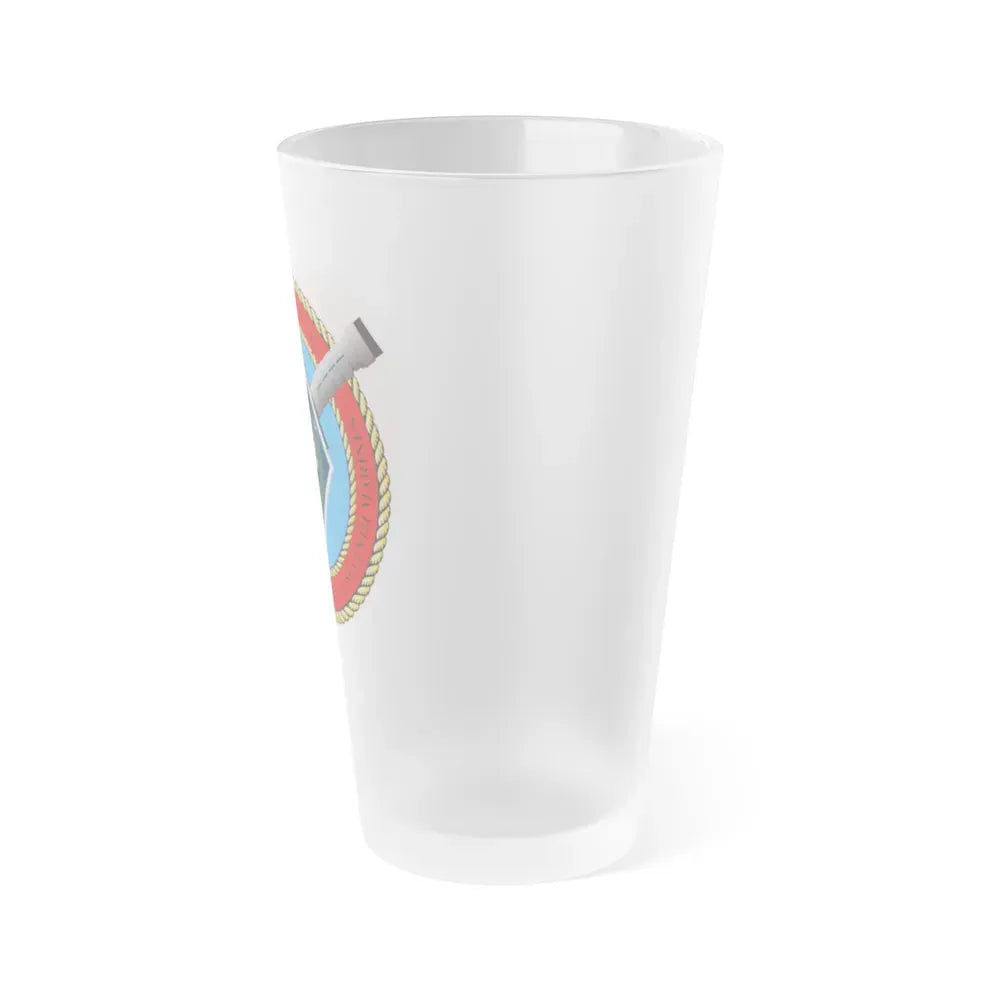 2nd Bat 7th Marines (USMC) Frosted Pint Glass 16oz - Go Mug Yourself