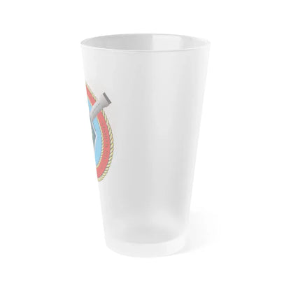 2nd Bat 7th Marines (USMC) Frosted Pint Glass 16oz - Go Mug Yourself