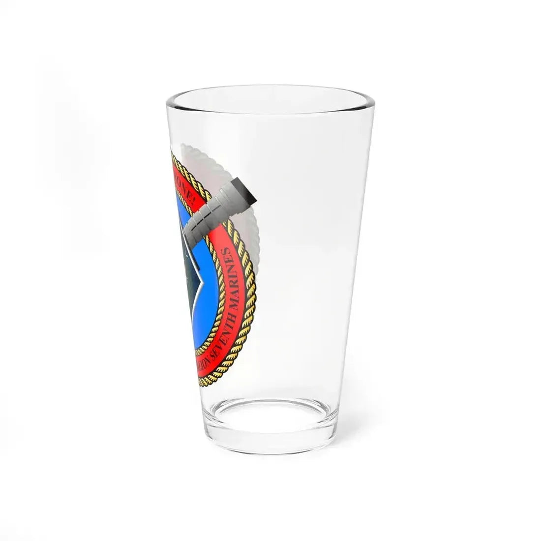 2nd Bat 7th Marines (USMC) Pint Glass 16oz - Go Mug Yourself