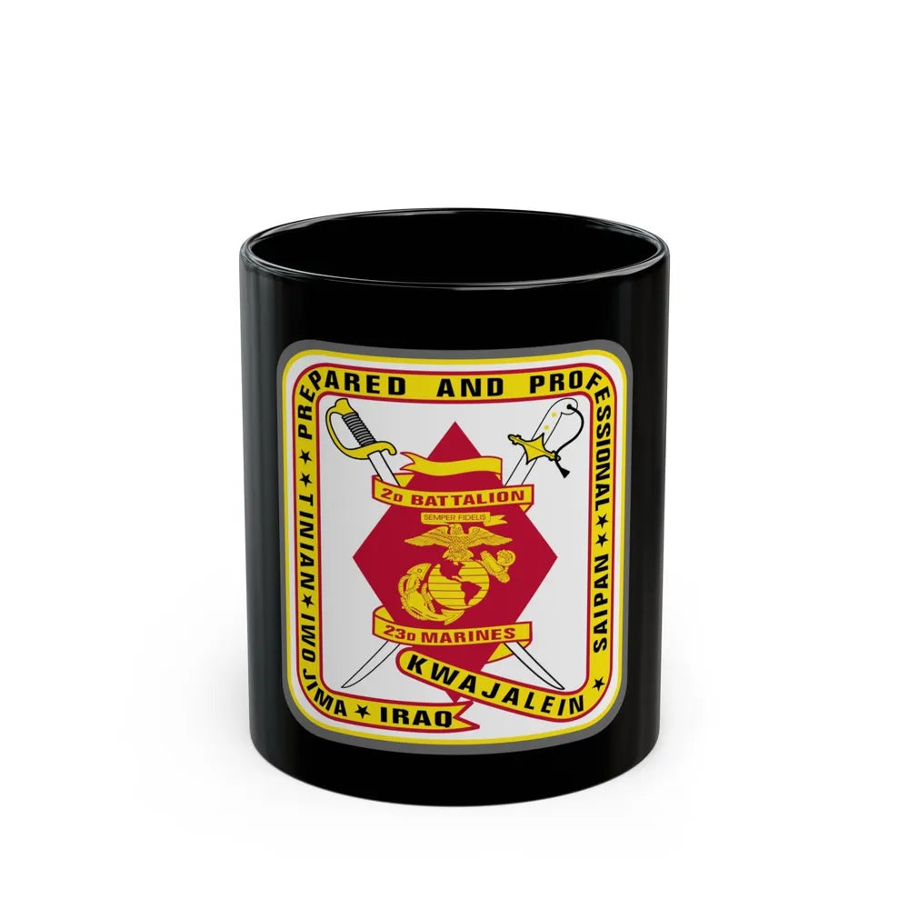 2nd Battalion 23rd Marines (USMC) Black Coffee Mug-11oz-Go Mug Yourself