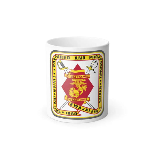 2nd Battalion 23rd Marines (USMC) Color Changing Coffee Mug 11oz - Go Mug Yourself