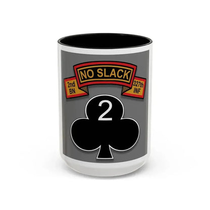2nd Battalion 327th Infantry Regiment (U.S. Army) Accent Coffee Mug 15oz Black - Go Mug Yourself