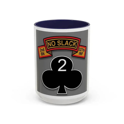 2nd Battalion 327th Infantry Regiment (U.S. Army) Accent Coffee Mug 15oz Navy - Go Mug Yourself
