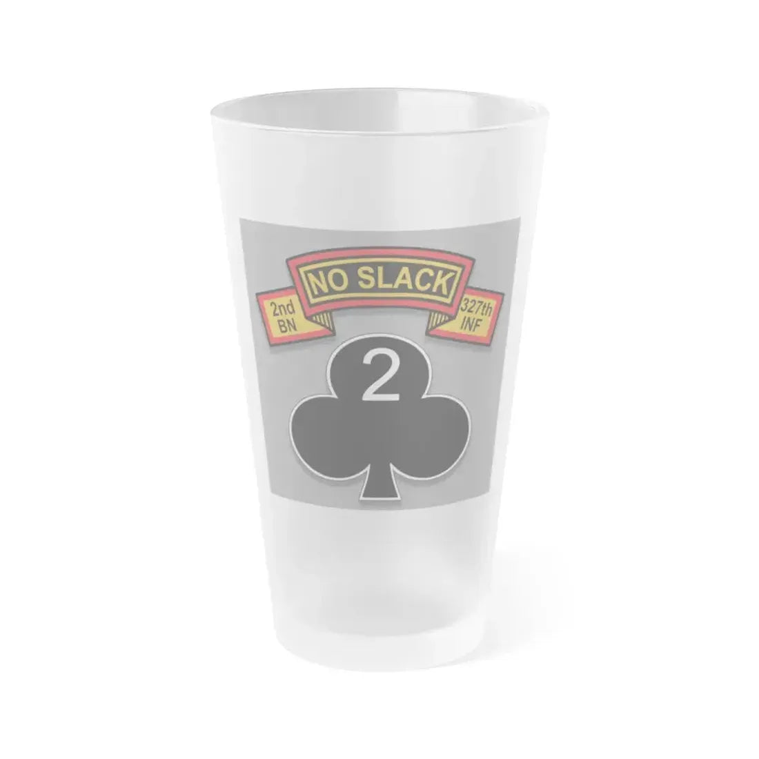 2nd Battalion 327th Infantry Regiment (U.S. Army) Frosted Pint Glass 16oz Default Title - Go Mug Yourself