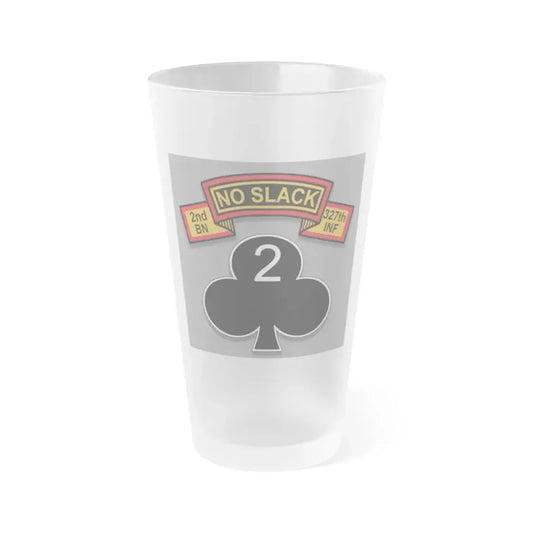 2nd Battalion 327th Infantry Regiment (U.S. Army) Frosted Pint Glass 16oz Default Title - Go Mug Yourself