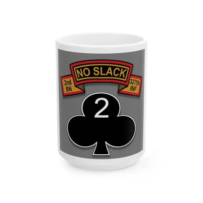 2nd Battalion 327th Infantry Regiment (U.S. Army) White Coffee Mug 15oz - Go Mug Yourself