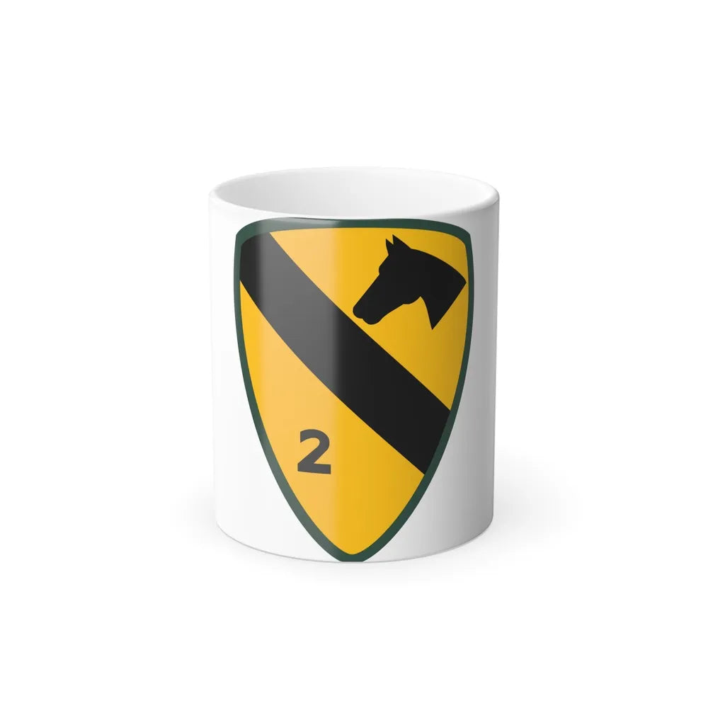2nd Brigade 1st Cavalry Division (U.S. Army) Color Changing Coffee Mug-11oz-Go Mug Yourself