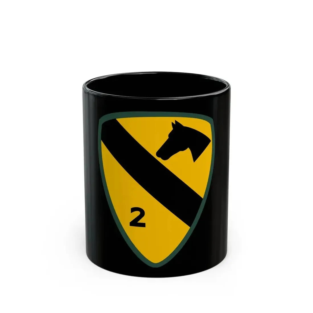 2nd Brigade 1st Cavalry Division (U.S. Army) Black Coffee Mug 11oz - Go Mug Yourself