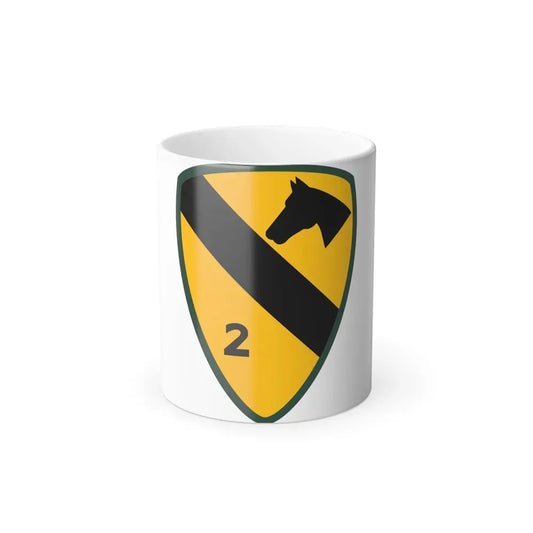 2nd Brigade 1st Cavalry Division (U.S. Army) Color Changing Coffee Mug 11oz - Go Mug Yourself