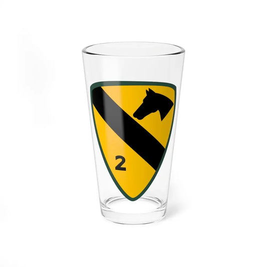 2nd Brigade 1st Cavalry Division (U.S. Army) Pint Glass 16oz 16oz - Go Mug Yourself