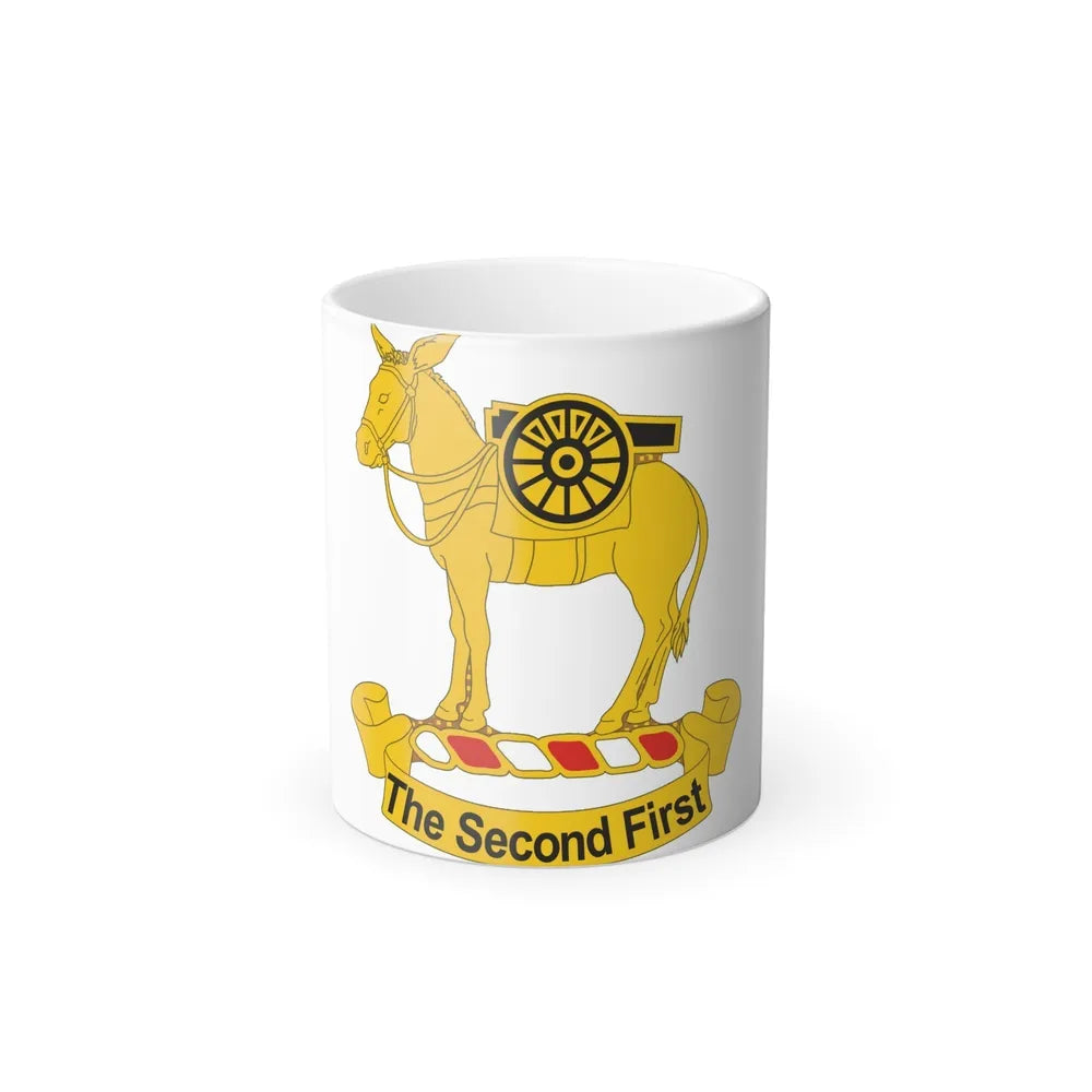 2nd Field Artillery Regiment (U.S. Army) Color Changing Coffee Mug-11oz-Go Mug Yourself
