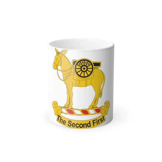 2nd Field Artillery Regiment (U.S. Army) Color Changing Coffee Mug 11oz - Go Mug Yourself