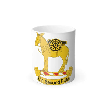 2nd Field Artillery Regiment (U.S. Army) Color Changing Coffee Mug 11oz - Go Mug Yourself