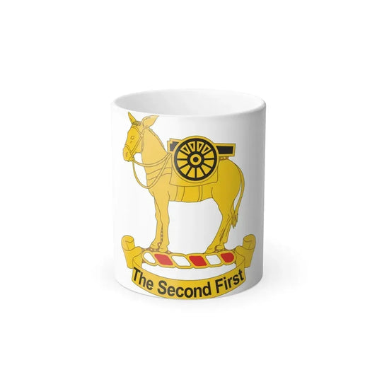 2nd Field Artillery Regiment (U.S. Army) Color Changing Coffee Mug 11oz - Go Mug Yourself