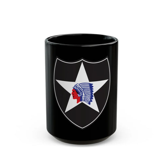 2nd Infantry Division (U.S. Army) Black Coffee Mug-15oz-Go Mug Yourself