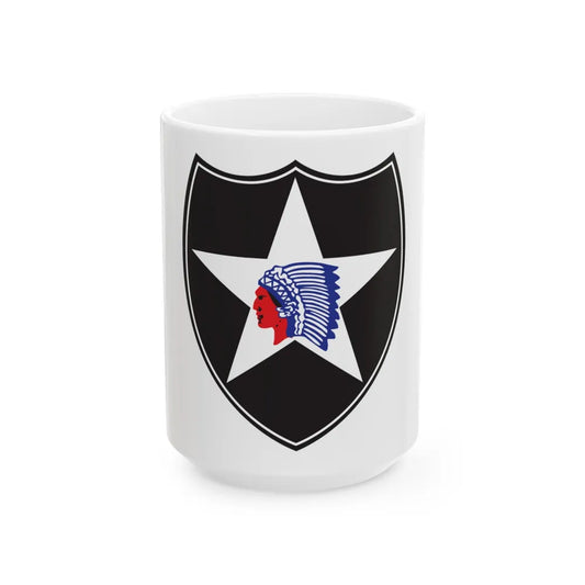 2nd Infantry Division (U.S. Army) White Coffee Mug-15oz-Go Mug Yourself