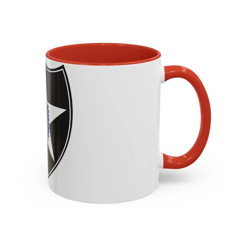 2nd Infantry Division (U.S. Army) Accent Coffee Mug - Go Mug Yourself