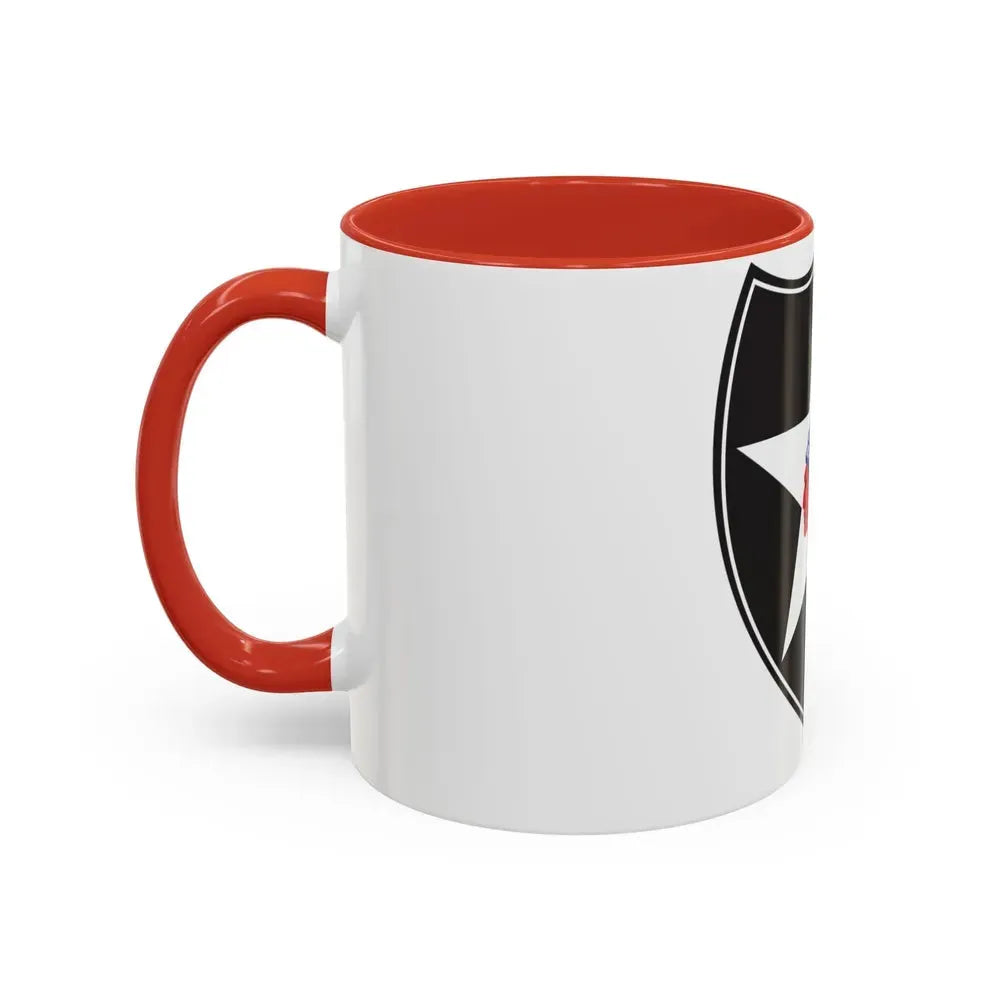 2nd Infantry Division (U.S. Army) Accent Coffee Mug - Go Mug Yourself