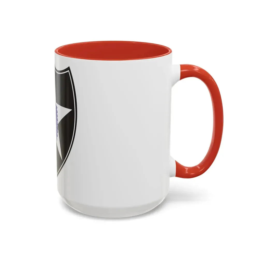 2nd Infantry Division (U.S. Army) Accent Coffee Mug - Go Mug Yourself