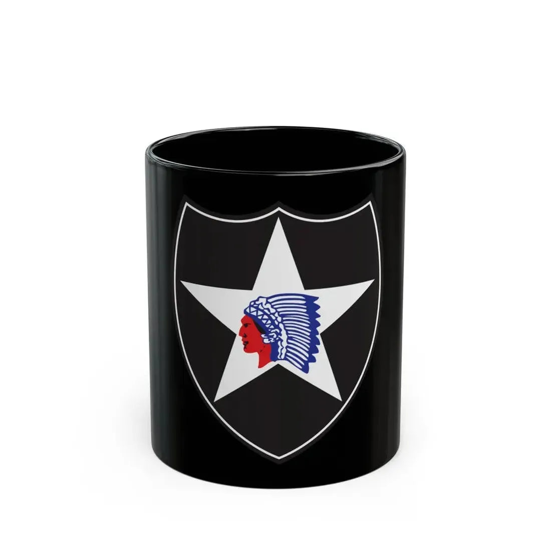 2nd Infantry Division (U.S. Army) Black Coffee Mug 11oz - Go Mug Yourself