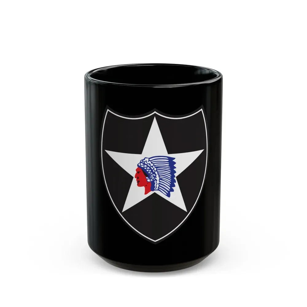 2nd Infantry Division (U.S. Army) Black Coffee Mug 15oz - Go Mug Yourself