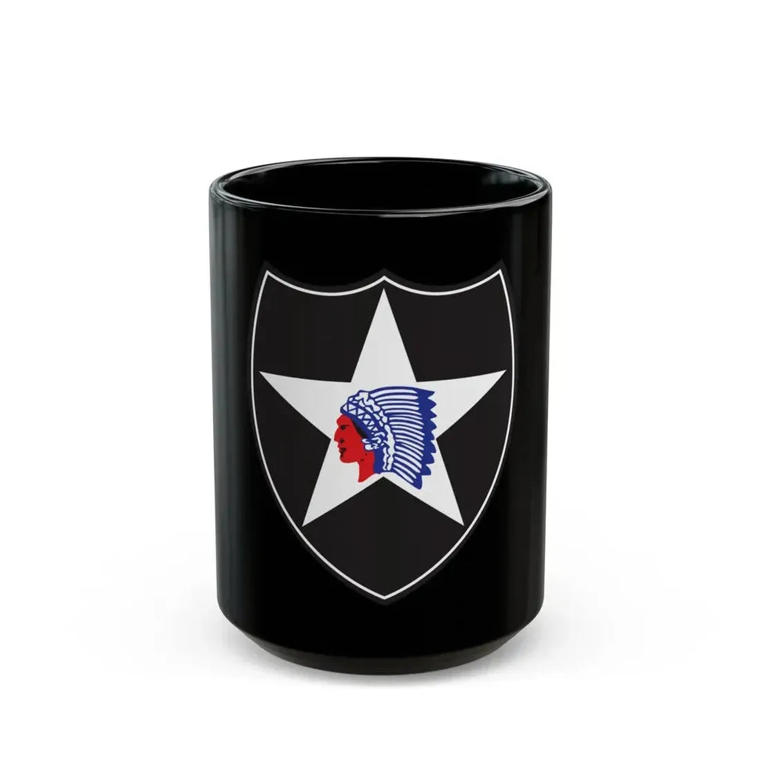 2nd Infantry Division (U.S. Army) Black Coffee Mug 15oz - Go Mug Yourself