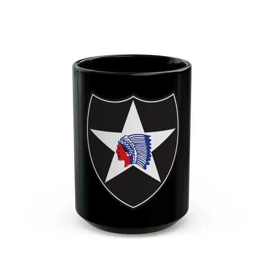2nd Infantry Division (U.S. Army) Black Coffee Mug 15oz - Go Mug Yourself