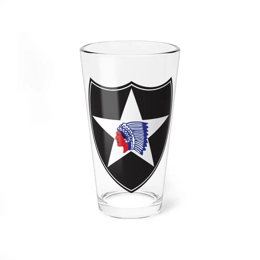 2nd Infantry Division (U.S. Army) Pint Glass 16oz 16oz - Go Mug Yourself