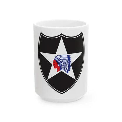 2nd Infantry Division (U.S. Army) White Coffee Mug 15oz - Go Mug Yourself