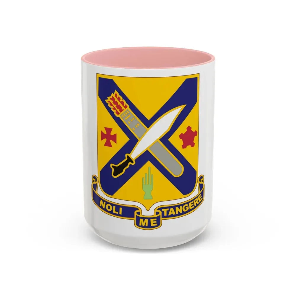 2nd Infantry Regiment (U.S. Army) Accent Coffee Mug 15oz Pink - Go Mug Yourself