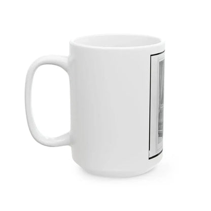 2nd Lieutenant Albert Sidney Smith, Union Officer, Full-Length Portrait, Standing, Facing Front (U.S. Civil War) White Coffee Mug - Go Mug Yourself