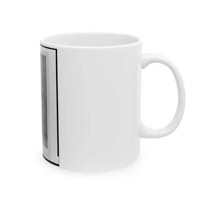 2nd Lieutenant Albert Sidney Smith, Union Officer, Full-Length Portrait, Standing, Facing Front (U.S. Civil War) White Coffee Mug - Go Mug Yourself