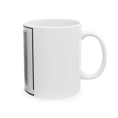 2nd Lieutenant Albert Sidney Smith, Union Officer, Full-Length Portrait, Standing, Facing Front (U.S. Civil War) White Coffee Mug - Go Mug Yourself