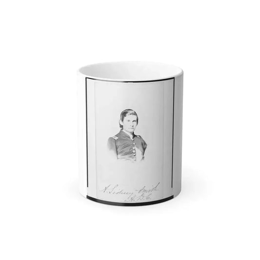2Nd Lieutenant Albert Sidney Smithschmidt, Union Officer, Head-and-Shoulders Portrait, Facing Front (U.S. Civil War) Color Changing Coffee Mug 11oz Default Title 11oz - Go Mug Yourself