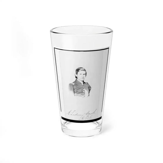 2nd Lieutenant Albert Sidney Smithschmidt, Union Officer, Head-And-Shoulders Portrait, Facing Front (U.S. Civil War) Pint Glass 16oz 16oz - Go Mug Yourself