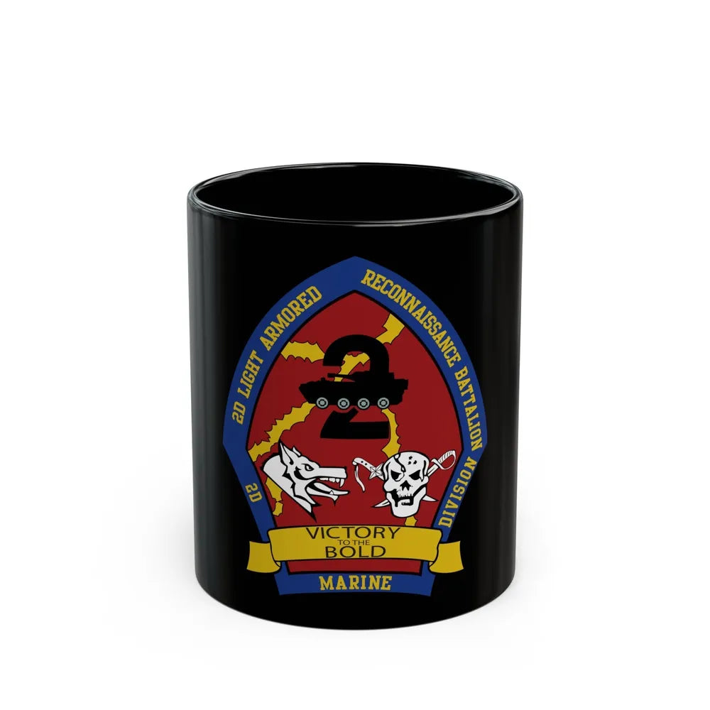 2nd Light Armored Recon Battalion 2nd Marines (USMC) Black Coffee Mug-11oz-Go Mug Yourself