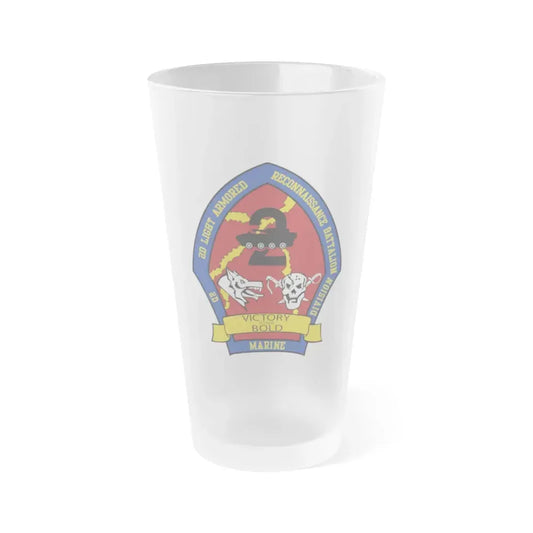 2nd Light Armored Recon Battalion 2nd Marines (USMC) Frosted Pint Glass 16oz Default Title - Go Mug Yourself