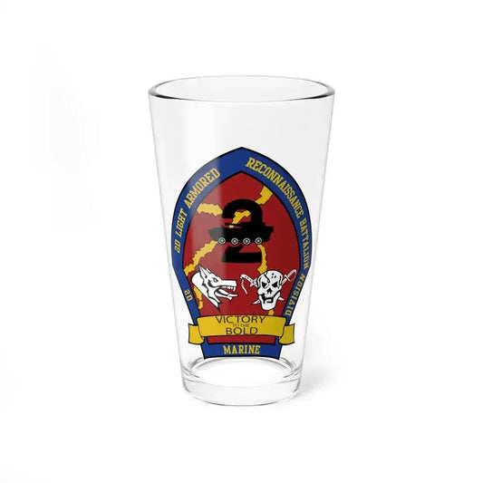 2nd Light Armored Recon Battalion 2nd Marines (USMC) Pint Glass 16oz 16oz - Go Mug Yourself