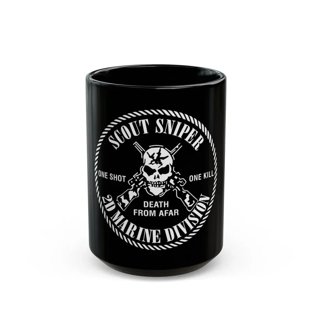 2nd Marine Division Scout Sniper (USMC) Black Coffee Mug - Go Mug Yourself