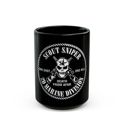 2nd Marine Division Scout Sniper (USMC) Black Coffee Mug - Go Mug Yourself