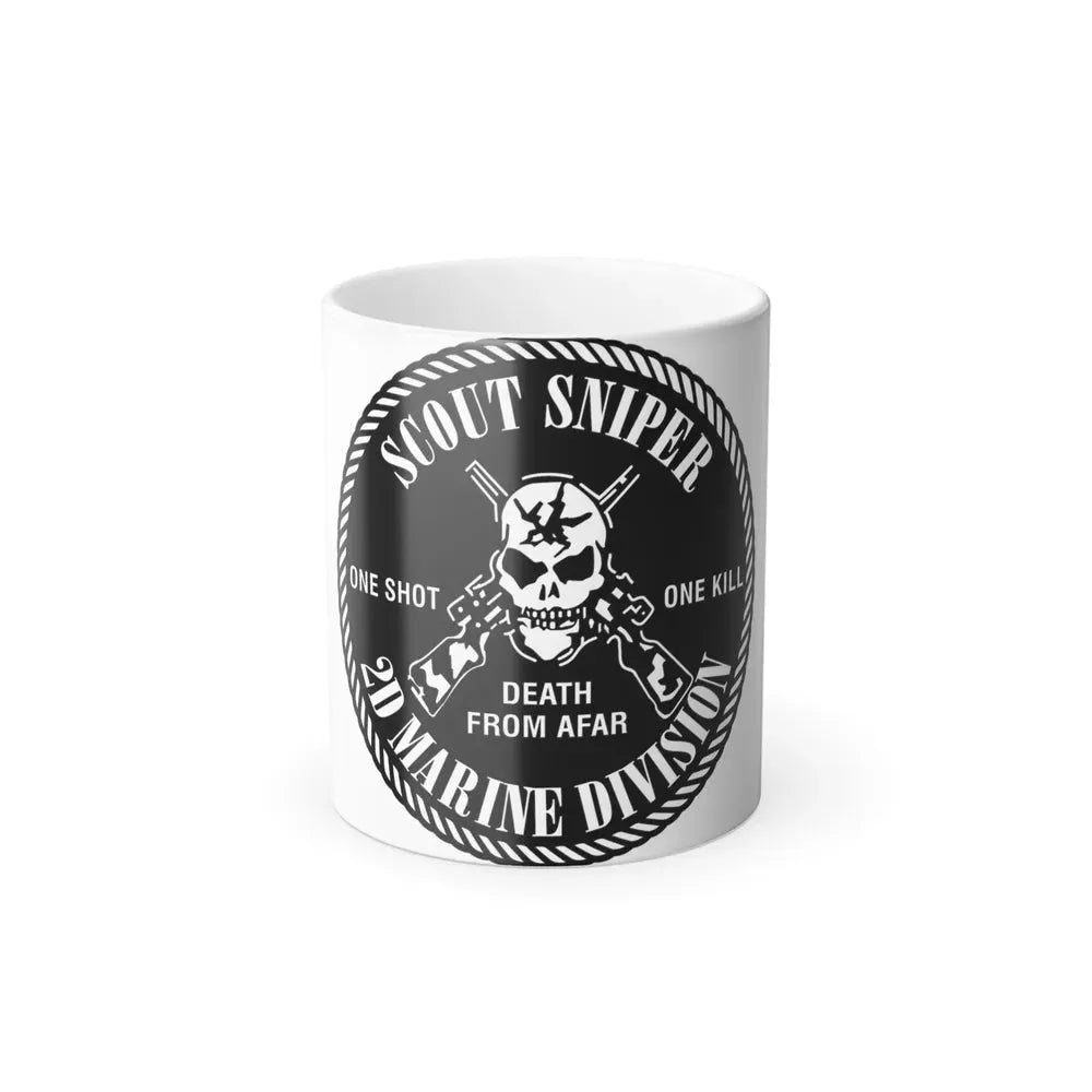 2nd Marine Division Scout Sniper (USMC) Color Changing Coffee Mug 11oz - Go Mug Yourself